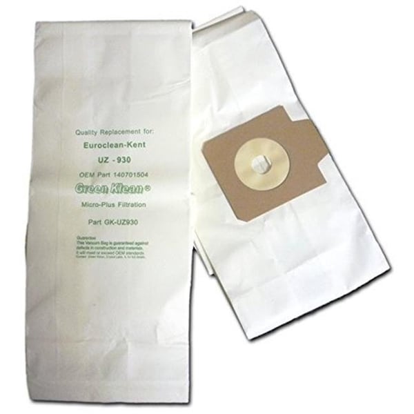 Green Klean GK-UZ930 Nilfisk Advance Replacement Vacuum Bags for GD930 & UZ930 Canister Vacs - 10 per Case - Case of 10 GK-UZ930 - main